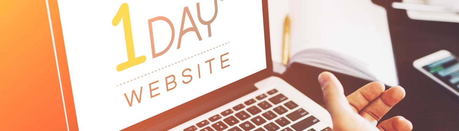 Computer showing 1 Day Website Course for Web Design Agencies and Freelancers