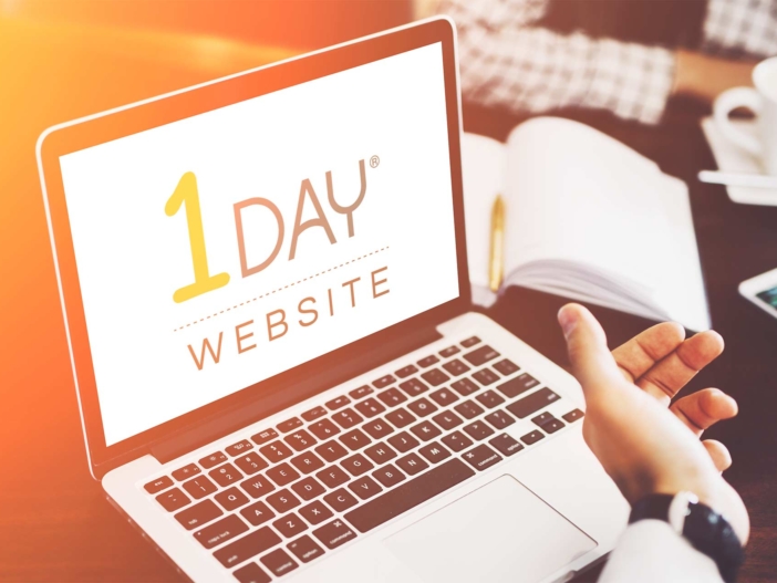 Computer showing 1 Day Website Course for Web Design Agencies and Freelancers