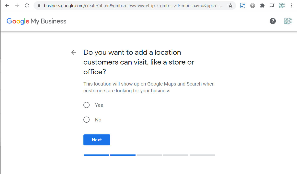 Google My Business Setup