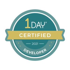 1 Day Website Developer Certification logo
