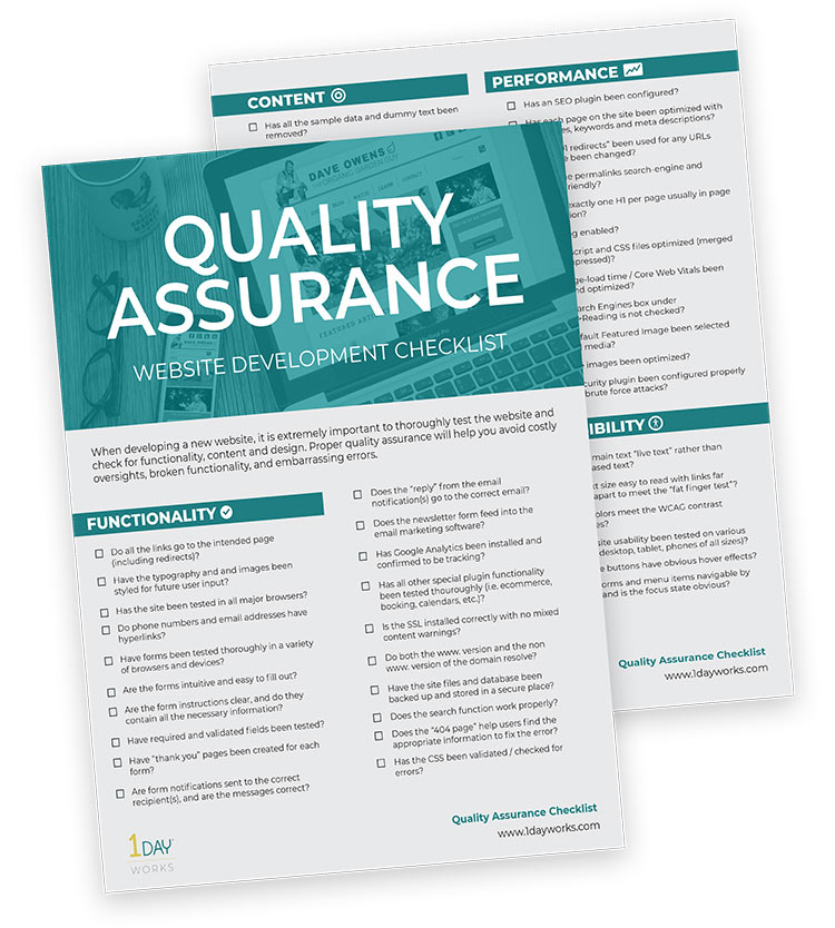 WordPress Web Developer’s Quality Assurance Checklist