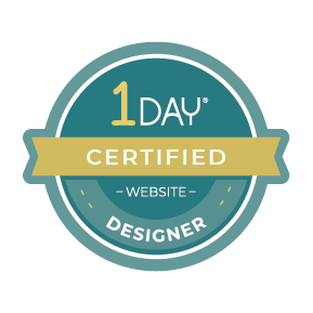 1 Day Website Certified Designer logo