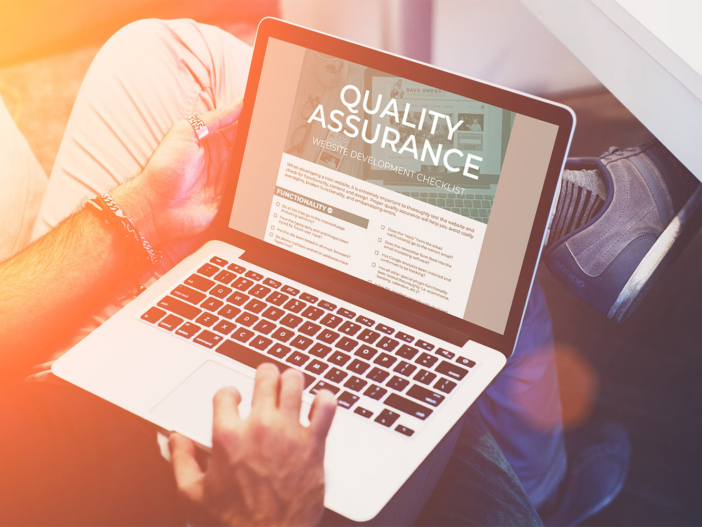 Web Developer Performing Website Quality Assurance